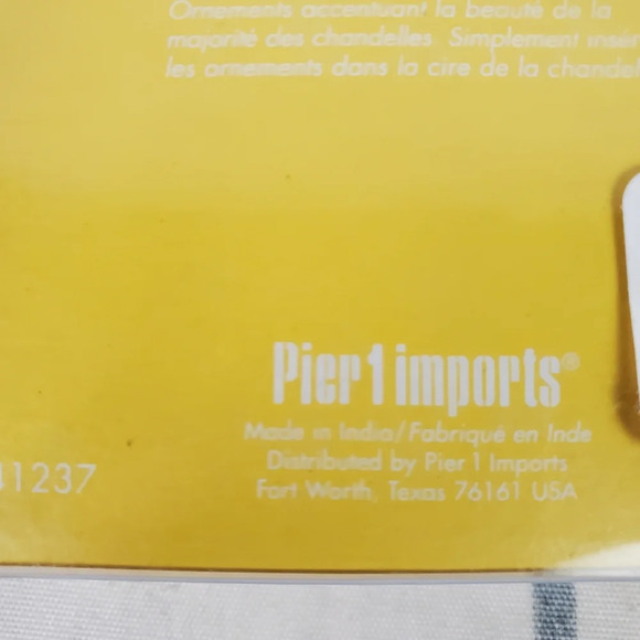 2/$25 Pier 1 Imports Candle Jewelry Push Pins Set of 6 Sunglasses Umbrella Chair - Picture 10 of 12